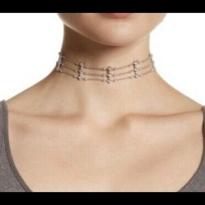 NADRI Dame Statement Choker Silver